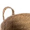 Vintiquewise Decorative Round Wicker Woven Rope Storage Blanket Basket with Braided Handles - Medium QI003835.M - alternate 3